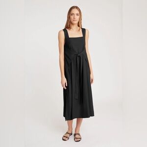 Cuyana Tan Linen Tie Front Dress